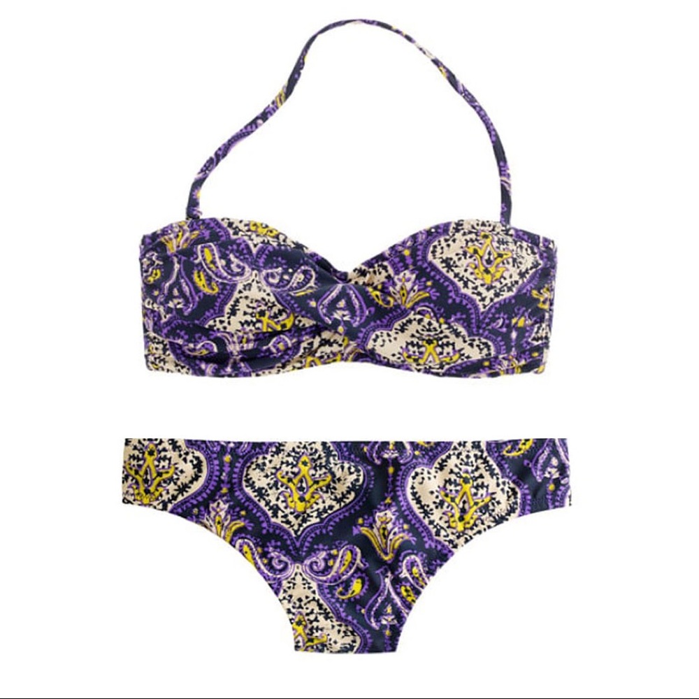 NEW J. Crew Marrakech Paisley Two-Piece Bikini
